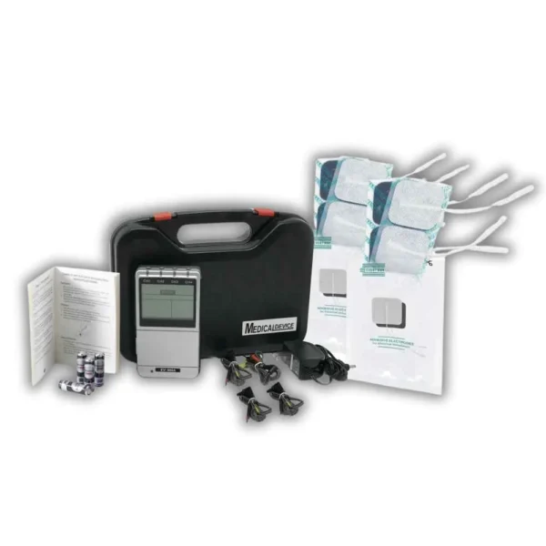 4 channel tens therapy machine full set