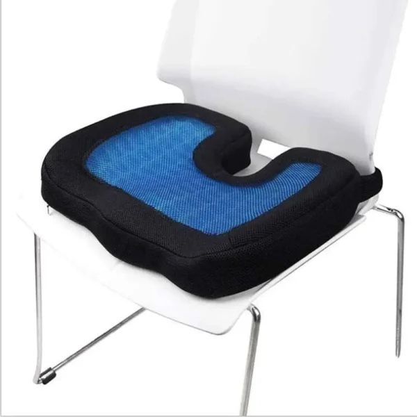 memory foam coccyx gel cushion in chair